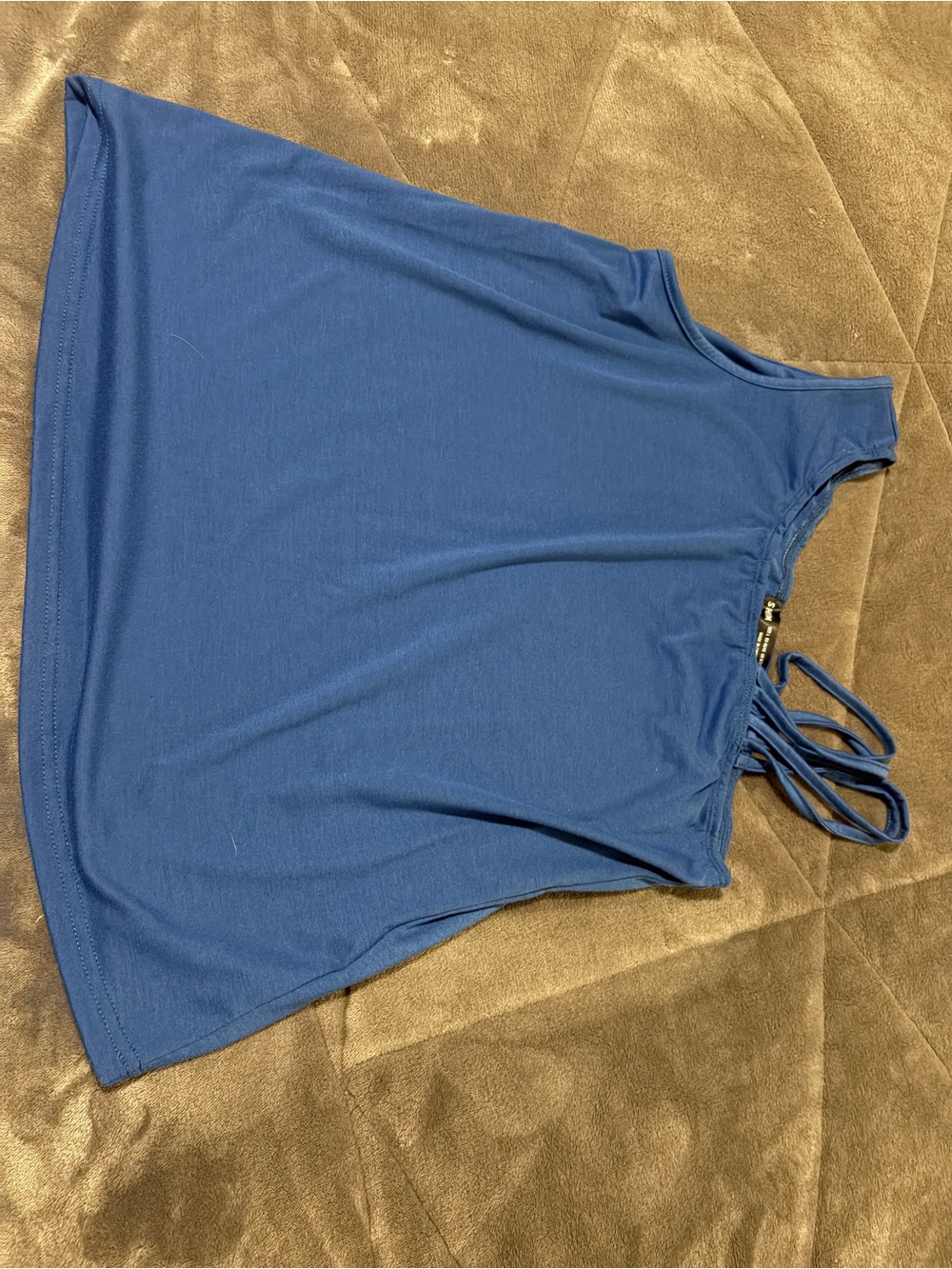 Women’s Blue Strappy Tank Top